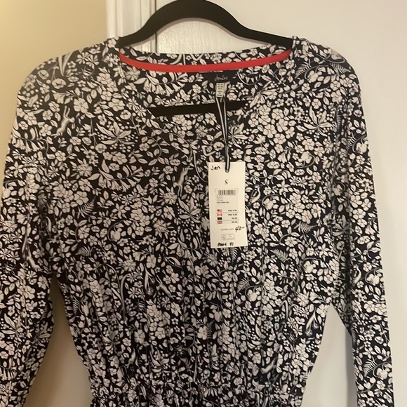 Joules navy birds dress size 6 new with tags. - Picture 2 of 4